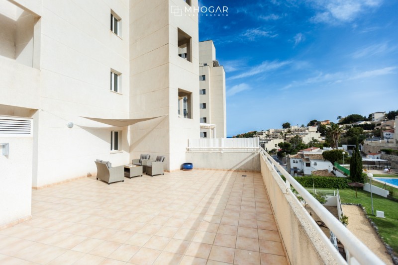 Apartamento a la venta, amplio y con preciosas vistas panoramicas, urbanización Manzanera - Edificio Mar Augusta - Calpe Costa Blanca!